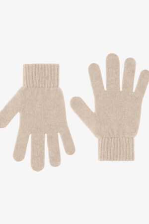 Merino Wool Gloves - Ivory White