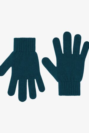 Merino Wool Gloves - Ocean Green